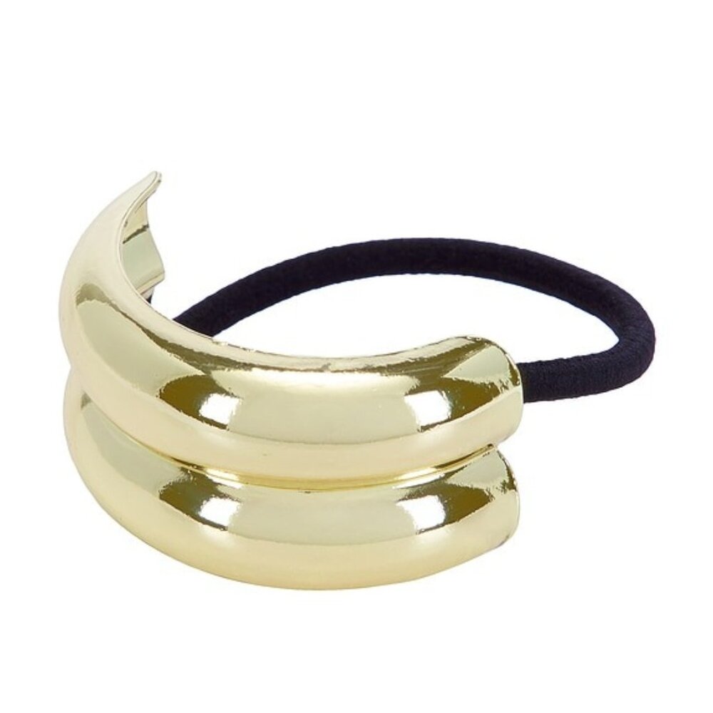 Gold Double Arc‎ Hair Tie Elastic